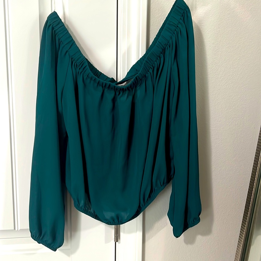 Charlotte Russe off the shoulder crop top